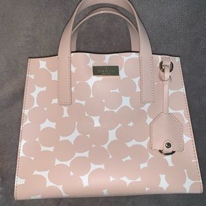 Kate Spade Shoulder/Top Handle Pink/White Dot Bag